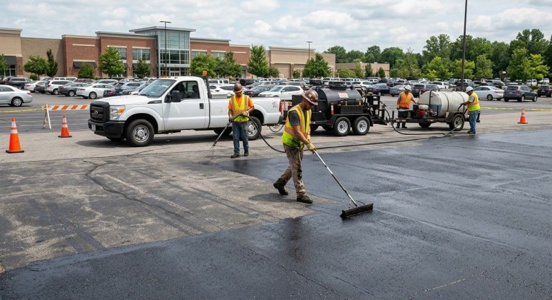 Church Parking Lot Sealcoating in Grand Rapids, MI