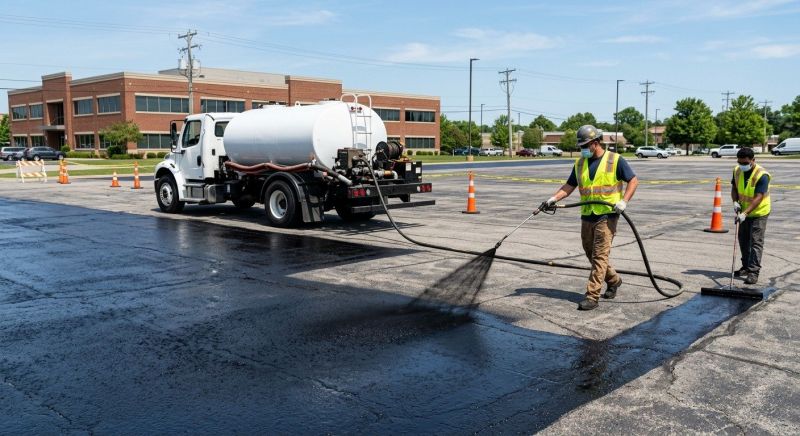 Parking Lot Sealcoating in Grand Rapids, MI